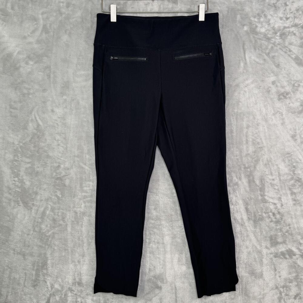 Athleta Pants Womens Medium Black High Rise Steller Crop Zip Pocket Leggings